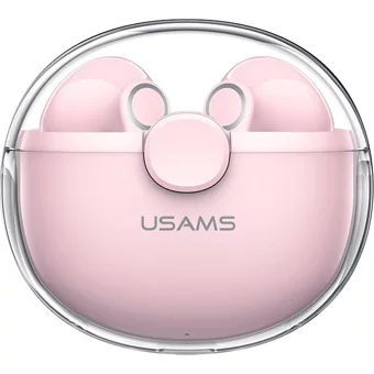 Usams Bu12 Kulak İçi Kablosuz Bluetooth Kulaklık Pembe