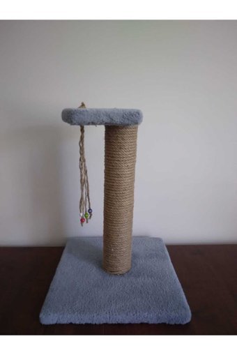 Ay Pati Oturaklı Oyuncaklı 40 cm Kedi Tırmalama Tahtası