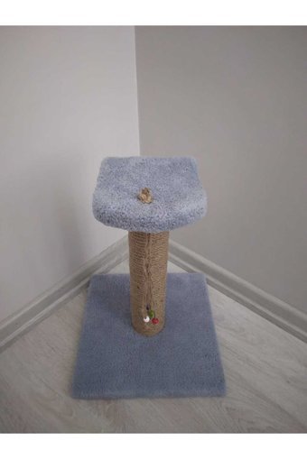 Ay Pati Oturaklı Oyuncaklı 40 cm Kedi Tırmalama Tahtası