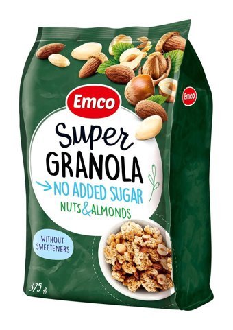 Emco Şeker İlaveli Karışık Kuruyemişli Granola 375 gr