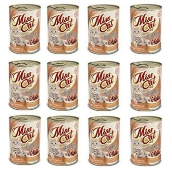 Miss Cat Sığır Eti Ezme Yetişkin Yaş Kedi Maması 12x400 gr