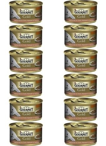 Purina Gourmet Gold Alabalık Sebze Parça Etli Soslu Yetişkin Yaş Kedi Maması 12x85 gr
