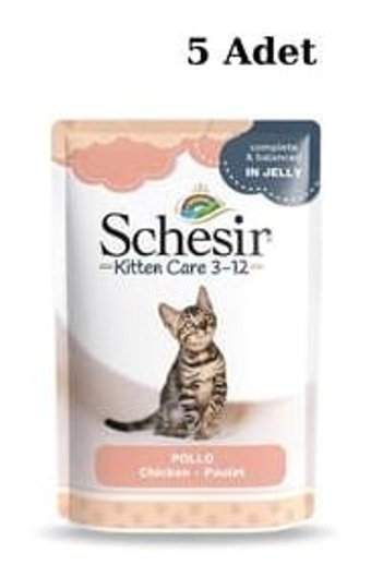 Schesir Kitten Care Tavuk Jöleli Yavru Yaş Kedi Maması 425 gr