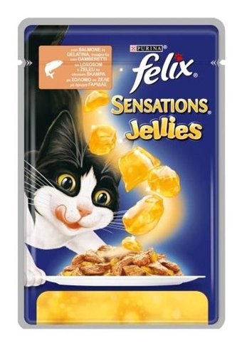 Purina Felix Sensations Karides Yetişkin Yaş Kedi Maması 100 gr
