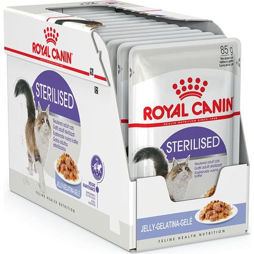 Royal Canin Sterilised Kısırlaştırılmış Kümes Hayvanı Jöleli Yetişkin Yaş Kedi Maması 12x85 gr