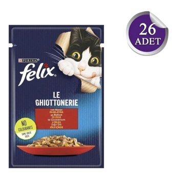 Purina Sensations Sığır Eti Jöleli Yetişkin Yaş Kedi Maması 26x85 gr