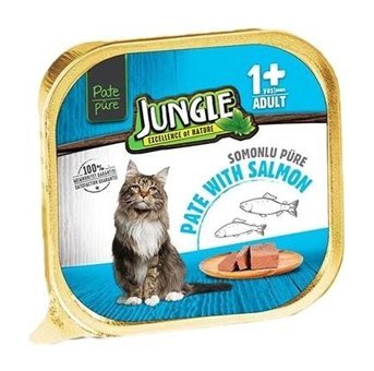 Jungle Somonlu Ezme Yetişkin Yaş Kedi Maması 100 gr