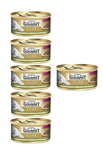 Purina Gourmet Gold Tavşan Yetişkin Yaş Kedi Maması 6x85 gr