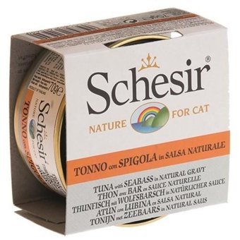 Schesir Levrek Ton Balığı Yetişkin Yaş Kedi Maması 70 gr