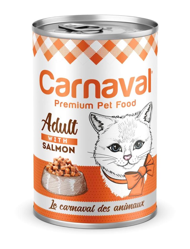 Carnaval Premium Somonlu Parça Etli Soslu Yetişkin Yaş Kedi Maması 400 gr