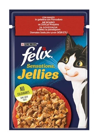 Purina Felix Sığır Eti Jöleli Yetişkin Yaş Kedi Maması 6x85 gr