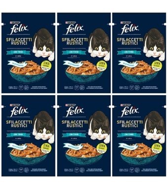 Purina Felix Ton Balığı Yetişkin Yaş Kedi Maması 6x85 gr