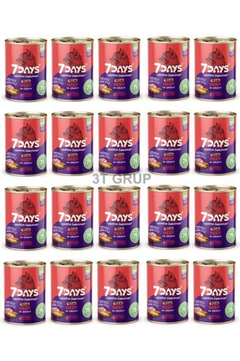 7Days Biftek Parça Etli Soslu Yavru Yaş Kedi Maması 20x415 gr