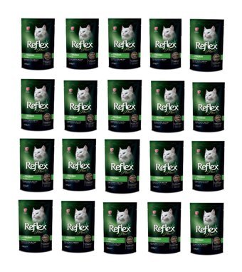 Reflex Plus Tavuk Parça Etli Soslu Yetişkin Yaş Kedi Maması 20x100 gr