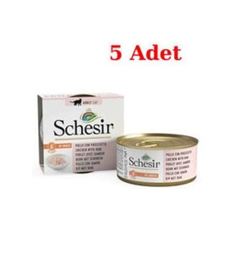 Schesir Tavuk Yetişkin Yaş Kedi Maması 5x70 gr