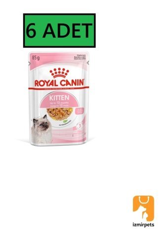 Royal Canin Kitten Hindi Eti Jöleli Yetişkin Yaş Kedi Maması 6x85 gr