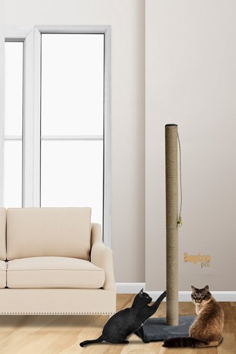 Kayton Oyuncaklı 100 cm Kedi Tırmalama Direği