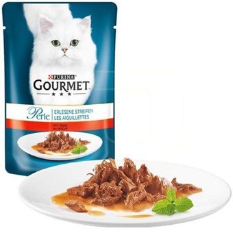 Purina Perle Sığır Eti Soslu Yetişkin Yaş Kedi Maması 85 gr