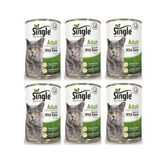 Single Av Hayvanı Yetişkin Yaş Kedi Maması 6x415 gr