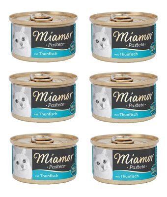 Miamor Pastete Ton Balığı Yetişkin Yaş Kedi Maması 6x85 gr