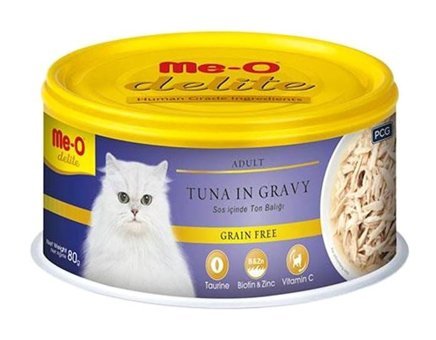 Me o delite Ton Balığı Soslu Yetişkin Yaş Kedi Maması 12x80 gr