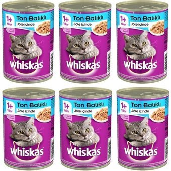 Whiskas Ton Balığı Jöleli Yetişkin Yaş Kedi Maması 6x400 gr