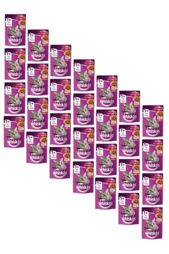 Whiskas Sığır Eti Jöleli Yetişkin Yaş Kedi Maması 28x85 gr