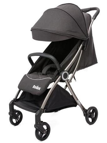 Robx Robx Katlanabilir Tek Elle Kapanan 360 Derece Dönen Tam Yatar Puset Kabin Tipi Bebek Arabası Pembe