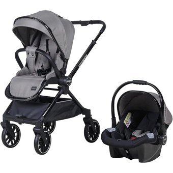 Prego Çift Yönlü Katlanabilir Tek Elle Kapanan 360 Derece Dönen Tam Yatar Travel Sistem Kabin Tipi Bebek Arabası Bej