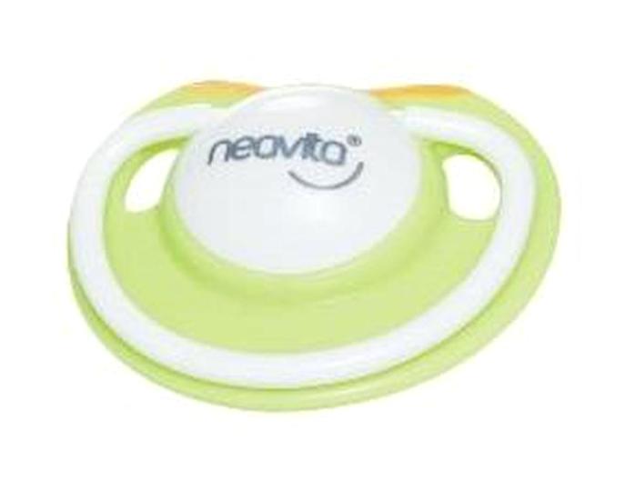 Neavita 3 Ay+ Delikli Ortodontik Kiraz Uçlu Damaklı Silikon Emzik Yeşil