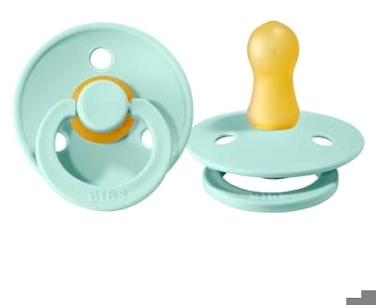 Bibs Colour 0-6 Ay Delikli Ortodontik Yenidoğan Damaklı Kauçuk Emzik Mint
