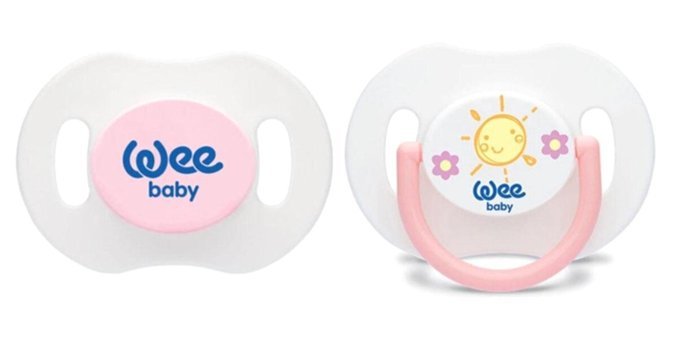Wee Baby 6-18 Ay Delikli Ortodontik Kiraz Uçlu Damaklı Silikon Emzik Çok Renkli