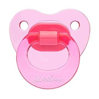 Wee Baby Akide 0-6 Ay Ortodontik Yenidoğan Kiraz Uçlu Damaklı Silikon Emzik Pembe
