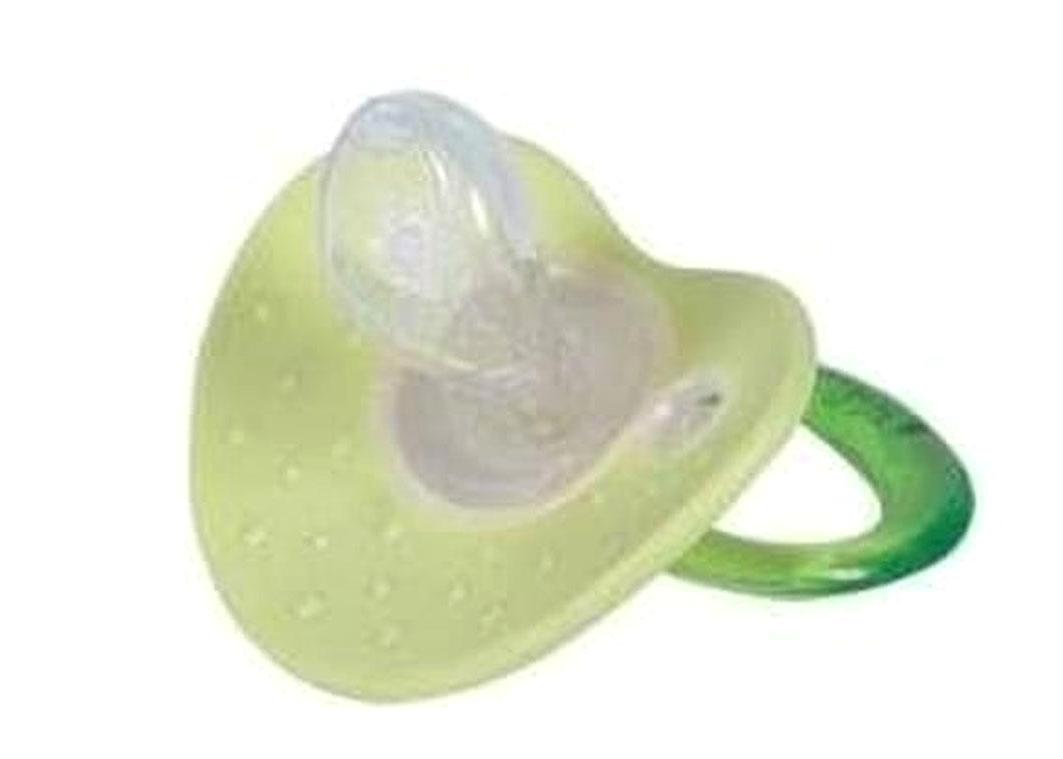 Nuby 6-12 Ay Damaklı Silikon Emzik Yeşil