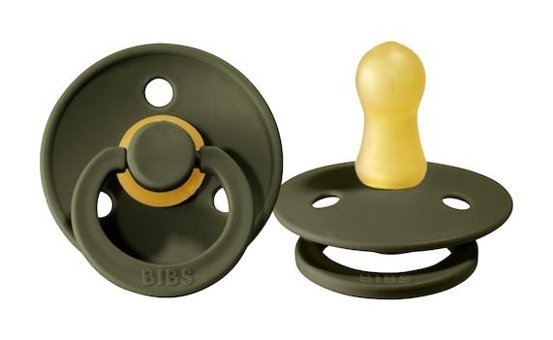 Bibs Colour 0-6 Ay Delikli Ortodontik Yenidoğan Kiraz Uçlu Damaklı Kauçuk Emzik Koyu Yeşil