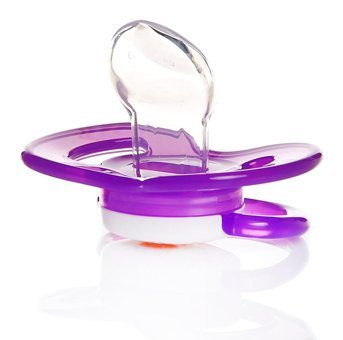 Baby Plus 6-18 Ay Ortodontik Damaklı Silikon Emzik Mor