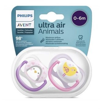 Philips Avent Ultra Air 0-6 Ay Ortodontik Yenidoğan Damaklı Silikon Emzik Çok Renkli