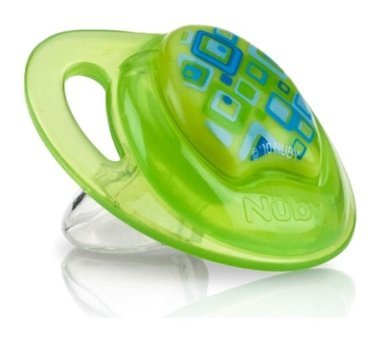 Nuby Prima 6-12 Ay Damaklı Silikon Emzik Yeşil