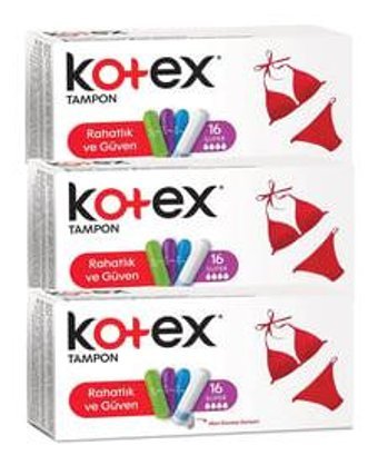 Kotex Süper Tampon 3x16'lı