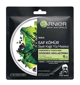 Garnier Saf Kömür Nemlendiricili Kağıt Yüz Maskesi