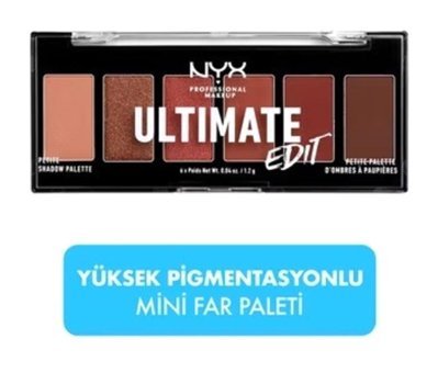 Nyx Petite Warm Neutrals Toz Işıltılı Mat Far Paleti
