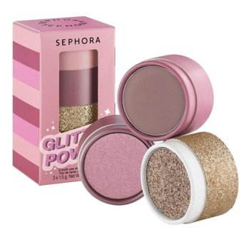 Sephora Pink Power Toz Simli Işıltılı Mat Saten Tekli Göz Farı