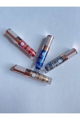 Rs Ronassi Cosmetics Likit Simli Metalik Tekli Göz Farı