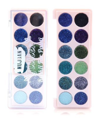 Mujgan Blue Berry Mavi Toz Simli Glitter Far Paleti