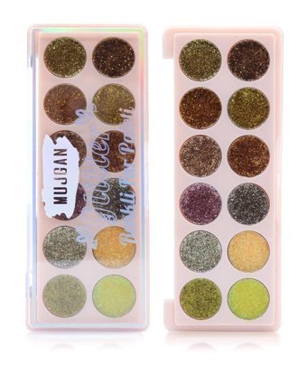 Mujgan Strawberry Sarı Toz Simli Glitter Far Paleti