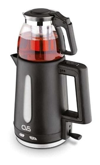 Cvs DN 1510 Çaycım Cam Demlikli 1900 W Plastik Gövdeli Siyah Çay Makinesi