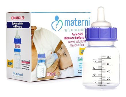 Materni Yenidoğan Yavaş Akışlı 0+ Ay Pembe Biberon 240 ml