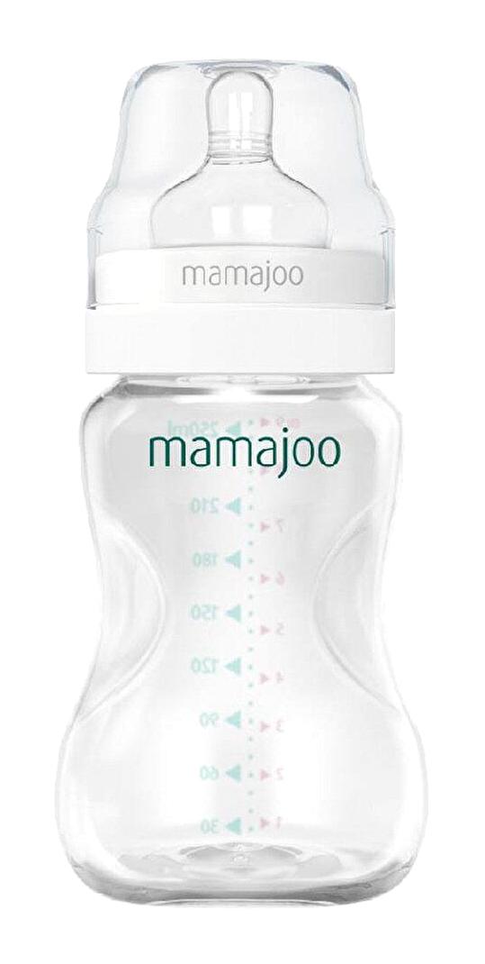 Mamajoo Silikon Gaz Yapmayan Antikolik 6+ Ay Şeffaf Biberon 250 ml