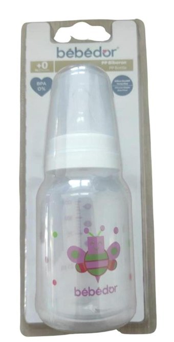 Bebedor Silikon Desenli Beyaz Biberon 125 ml