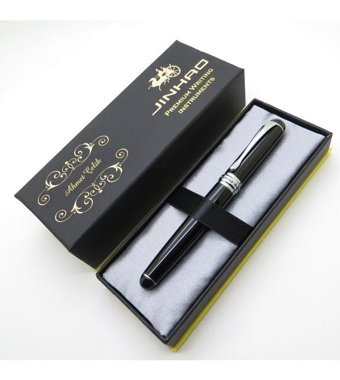 Jinhao Parlak Siyah Full Metal Dolma Kalem